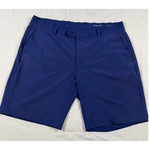 G/FORE Mens Navy Blue‎ Performance Golf Shorts Size 38 Stretch Lightweight Tech